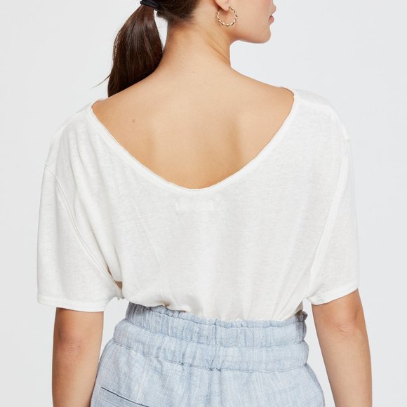 NWT Free People June Tee / White - Picture 3 of 6